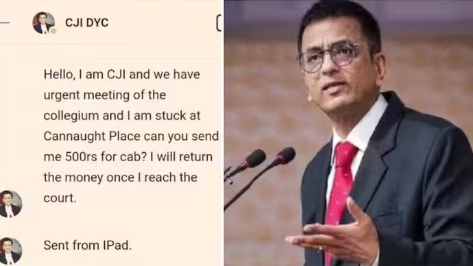 'मैं CJI बोल रहा हूं, 500 रुपये भेज दो