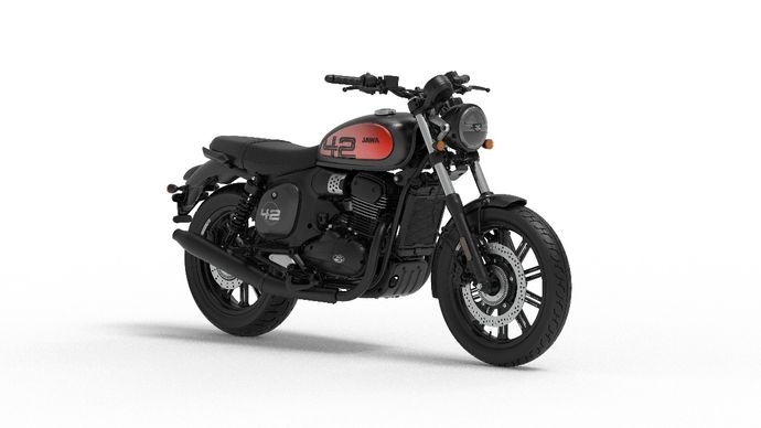 The Jawa 42 FJ uses the new 350 Alpha2 engine. Jawa 42 FJ