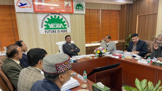 Boney Kapoor-backed Bayview Porjects has won the bid to build the Noida International Film City. YEIDA meeting