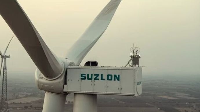Suzlon Energy shares were hit hard amid the sharp sell-off in the broader markets and a warning letter issued by BSE and NSE earlier this month.