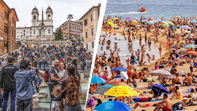 Overtourism highlights the need for sustainable tourism practices. Photo: Getty Images