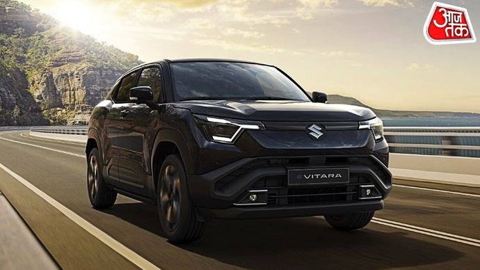 Maruti Suzuki E Vitara Electric SUV: Maruti stock gained 1.06% to Rs 11,072.40 against the previous close of Rs 10954.95 on BSE. Market cap of the firm stood at Rs 3.45 lakh crore. Maruti Suzuki E Vitara Electric SUV: Maruti stock gained 1.06% to Rs 11,072.40 against the previous close of Rs 10954.95 on BSE. Market cap of the firm stood at Rs 3.45 lakh crore.
