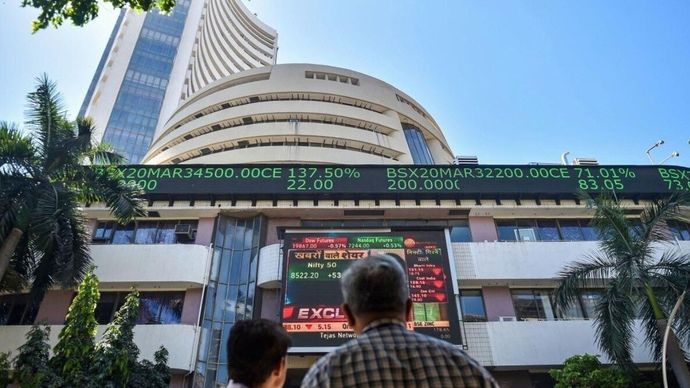 The 30-share BSE Sensex pack surged more than 1,000 points to hit above 79,500 level, while the broader NSE Nifty index moved over 300 points to trade above 24,050. The 30-share BSE Sensex pack surged more than 1,000 points to hit above 79,500 level, while the broader NSE Nifty index moved over 300 points to trade above 24,050.