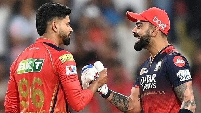 Shreyas Iyer and Virat Kohli (Photo-AFP) Shreyas Iyer and Virat Kohli