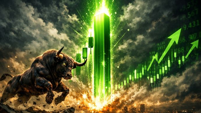 stock jumps, share market