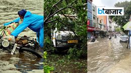 Delhi-NCR में दो दिन की बारिश से सड़कें बनीं दरिया, देखें तस्वीरों में हालात