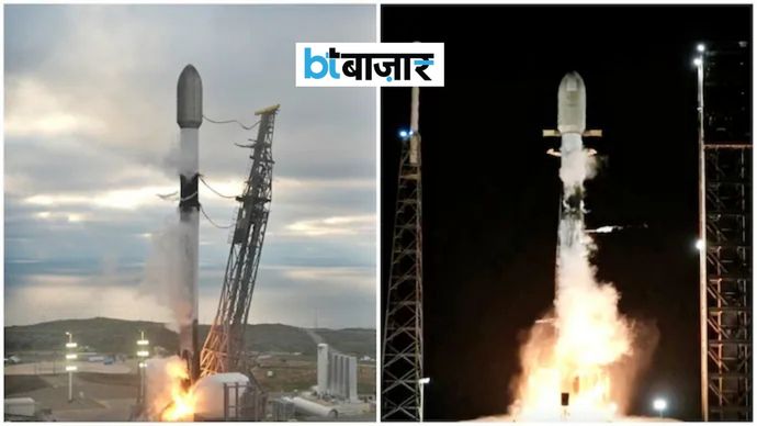 दो Falcon-9 रॉकेट एक-दूसरे के सिर्फ 38 मिनट के अंतर पर लॉन्च हुए। (फोटो: SpaceX) दो Falcon-9 रॉकेट एक-दूसरे के सिर्फ 38 मिनट के अंतर पर लॉन्च हुए। (फोटो: SpaceX)
