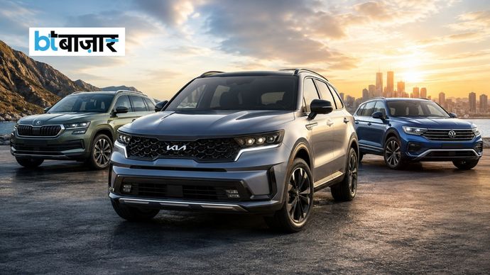 Kia Sorento की भारत में एंट्री, Kodiaq-Tayron को देगी टक्कर | AI Image Kia Sorento की भारत में एंट्री, Kodiaq-Tayron को देगी टक्कर | AI Image