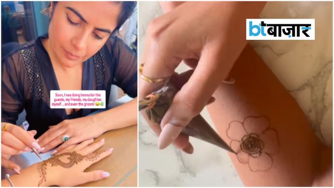 अमेरिका में फुल टाइम नौकरी के साथ मेहंदी आर्टिस्ट का काम करती भारतीय टेक प्रोफेशनल (फोटो: Priyancka Jaiin/Instagram) अमेरिका में फुल टाइम नौकरी के साथ मेहंदी आर्टिस्ट का काम करती भारतीय टेक प्रोफेशनल (फोटो: Priyancka Jaiin/Instagram)
