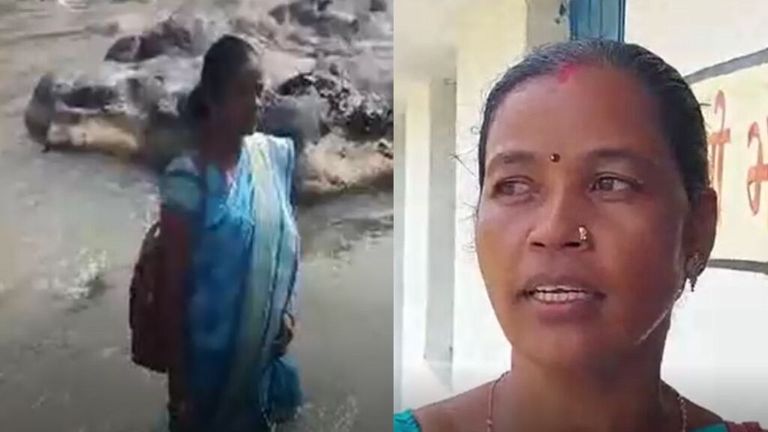बच्चों का भविष्य गढ़ने दो नदियों को पारकर स्कूल पहुंचती हैं महिला टीचर, हर रोज उठाती हैं जोखिम NewsTak