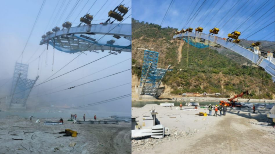 सिवई कालेश्वर में अलकनंदा पर 125 मीटर के बो स्ट्रिंग रोड ब्रिज सिवई कालेश्वर में अलकनंदा पर 125 मीटर के बो स्ट्रिंग रोड ब्रिज