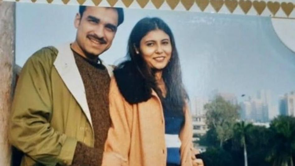 Pankaj Tripathi with his wife Mridula Pankaj Tripathi with his wife Mridula