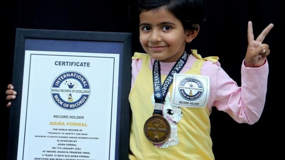 आदिरा आसानी से गिन लेती है 19 डिजिट तक की संख्या आदिरा आसानी से गिन लेती है 19 डिजिट तक की संख्या