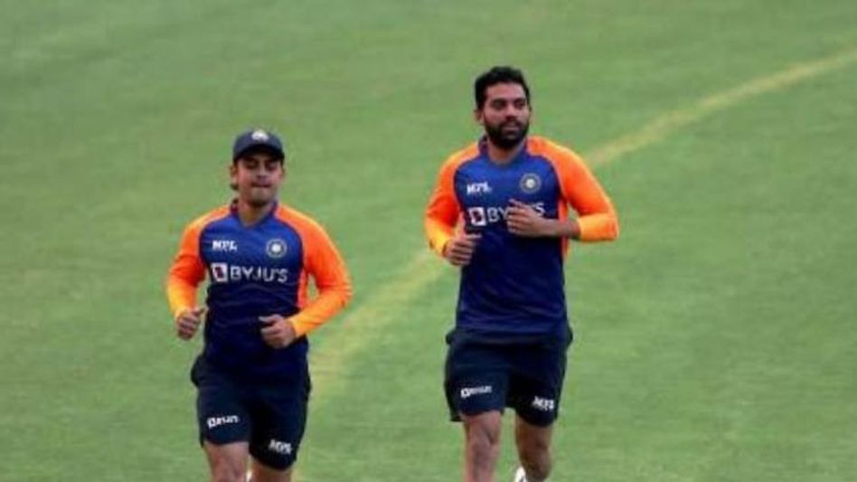 Cricketer Ishan Kishan and Deepak Chahar Cricketer Ishan Kishan and Deepak Chahar