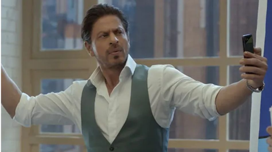 SRK in a still from the video SRK in a still from the video