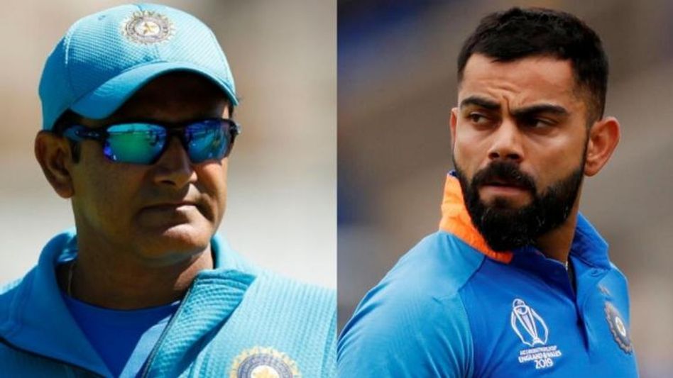 Virat Kohli and Anil Kumble Virat Kohli and Anil Kumble
