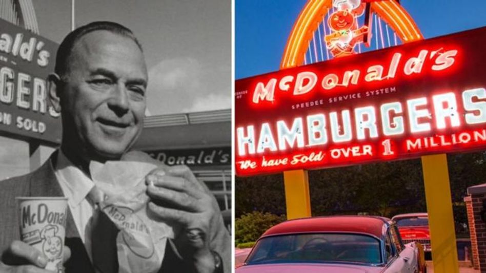 Ray Kroc (Twitter/@@franchisewolf) and McDonald's Outlet (Wikipedia) Ray Kroc (Twitter/@@franchisewolf) and McDonald's Outlet (Wikipedia)