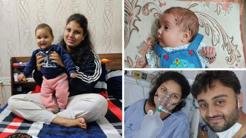 अंकिता और उनकी बच्ची अंकिता और उनकी बच्ची