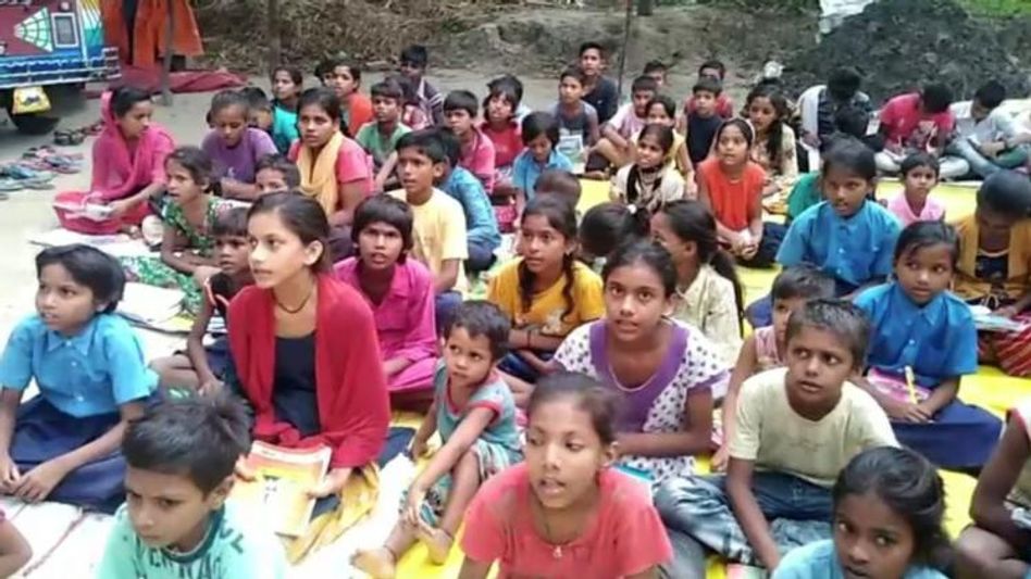 Kids studying in Neetu ki Pathshala Kids studying in Neetu ki Pathshala