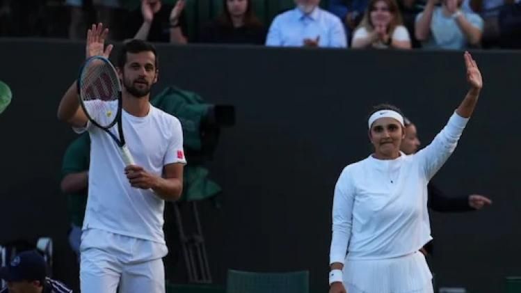 भारतीय टेनिस स्टार सानिया मिर्जा और क्रोएशिया के टेनिस प्लेयर मैट पाविच