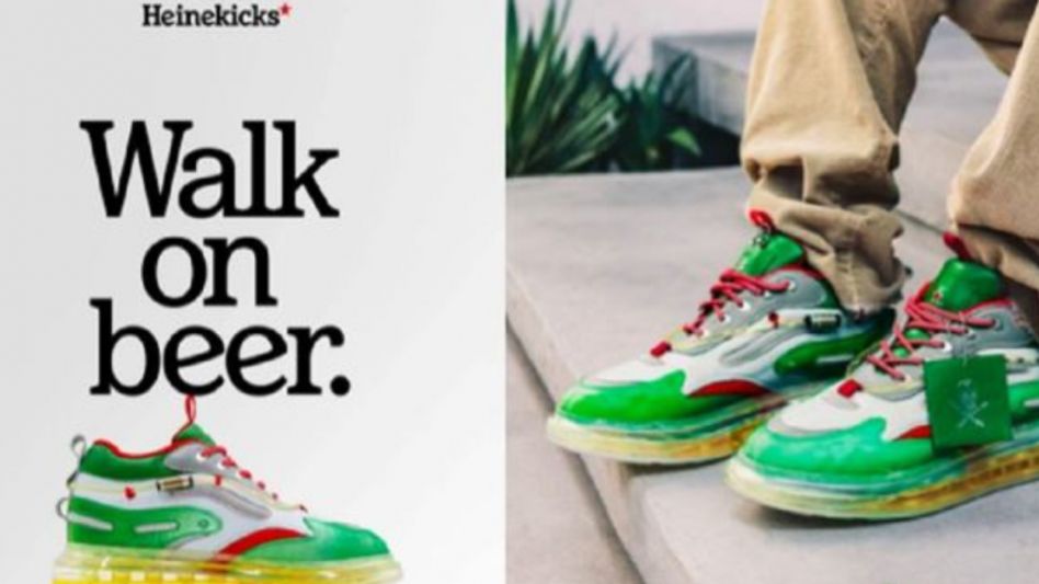 Heineken's limited edition beer shoes Heinekicks Heineken's limited edition beer shoes Heinekicks