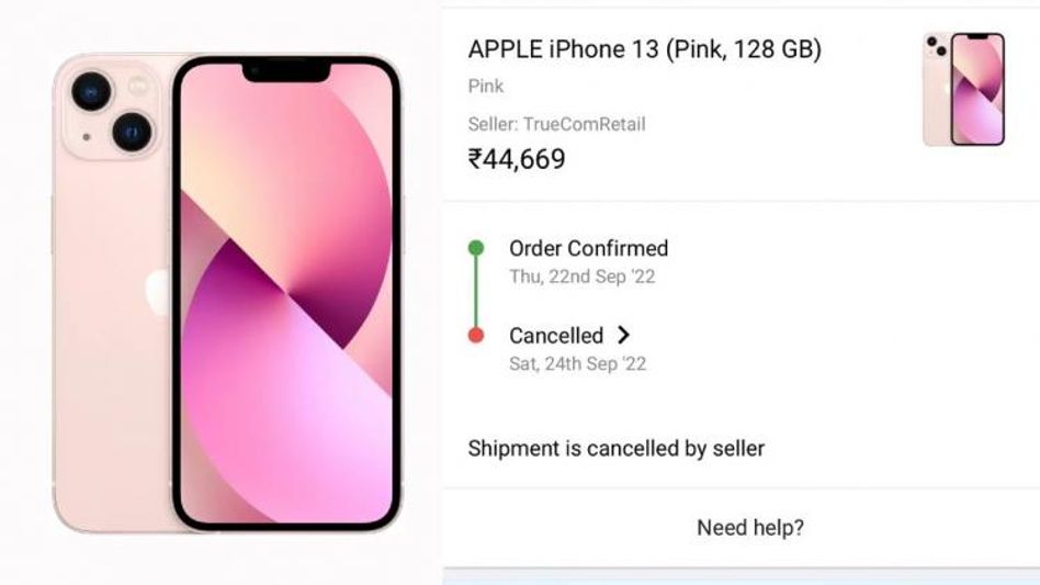 Flipkart Big Billion Days 2022: Apple iPhone 13 orders being cancelled Flipkart Big Billion Days 2022: Apple iPhone 13 orders being cancelled