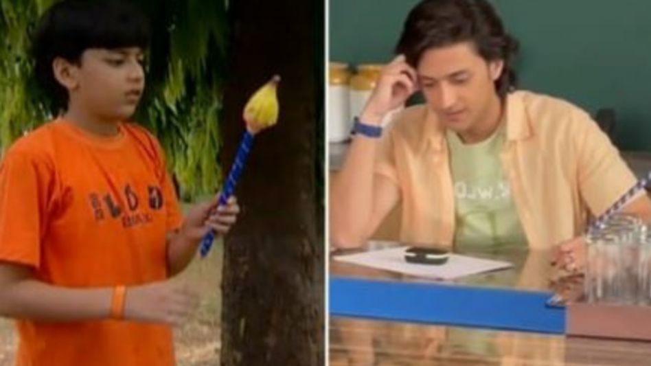 Shaka Laka Boom Boom actor Kinshuk Vaidya was spotted filming with magic pencil. Shaka Laka Boom Boom actor Kinshuk Vaidya was spotted filming with magic pencil.