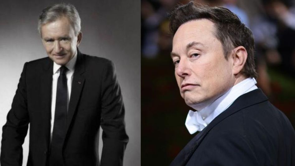 Bernard Arnault and Elon Musk Bernard Arnault and Elon Musk