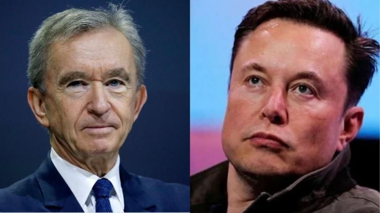 Elon Musk and Bernard Arnault