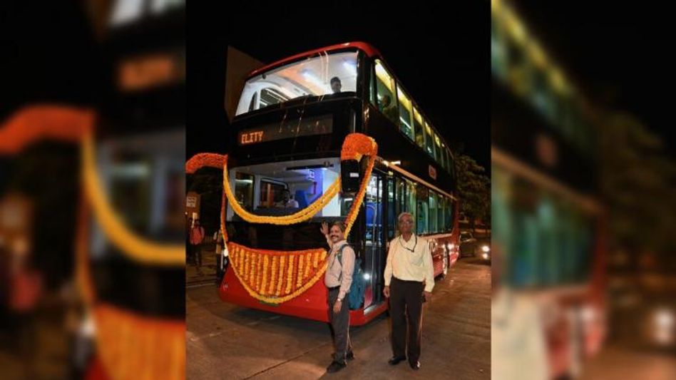 Mumbai First Electric Double Decker Bus Mumbai First Electric Double Decker Bus