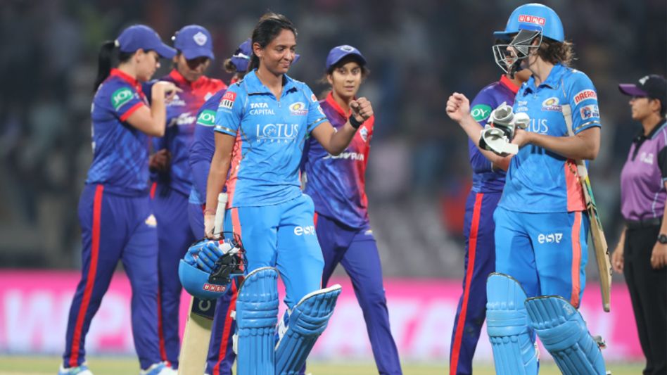 Mumbai Indians beat Delhi Capitals by 8 wickets. ( Photo- WPL Twitter ) Mumbai Indians beat Delhi Capitals by 8 wickets. ( Photo- WPL Twitter )
