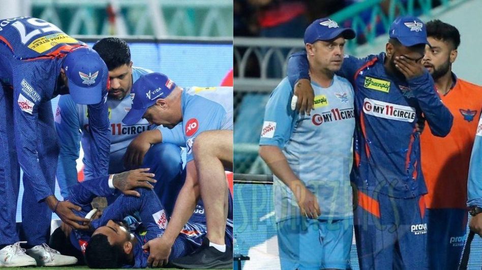 केएल राहुल को बैंगलोर के खिलाफ मैच में लग गई थी चोट (फोटो ट्विटर) केएल राहुल को बैंगलोर के खिलाफ मैच में लग गई थी चोट (फोटो ट्विटर)