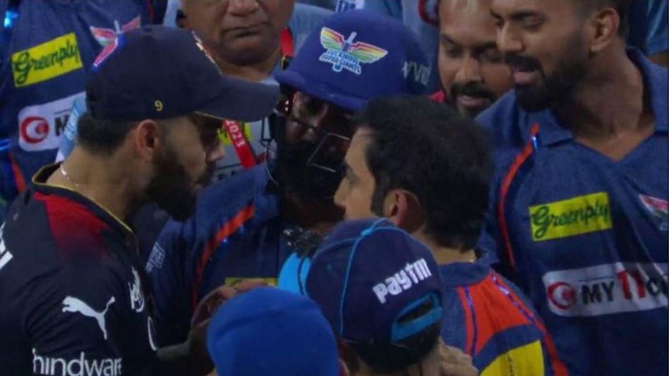 मैच के बाद बहस करते विराट और गंभीर (फोटो ट्विटर) मैच के बाद बहस करते विराट और गंभीर (फोटो ट्विटर)