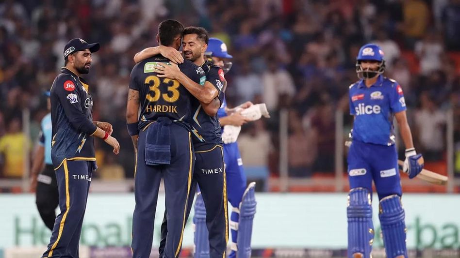 गुजरात ने मुंबई को हराकर आईपीएल 2023 के फाइनल में बनाई जगह. (Photo: IPL/BCCI) गुजरात ने मुंबई को हराकर आईपीएल 2023 के फाइनल में बनाई जगह. (Photo: IPL/BCCI)
