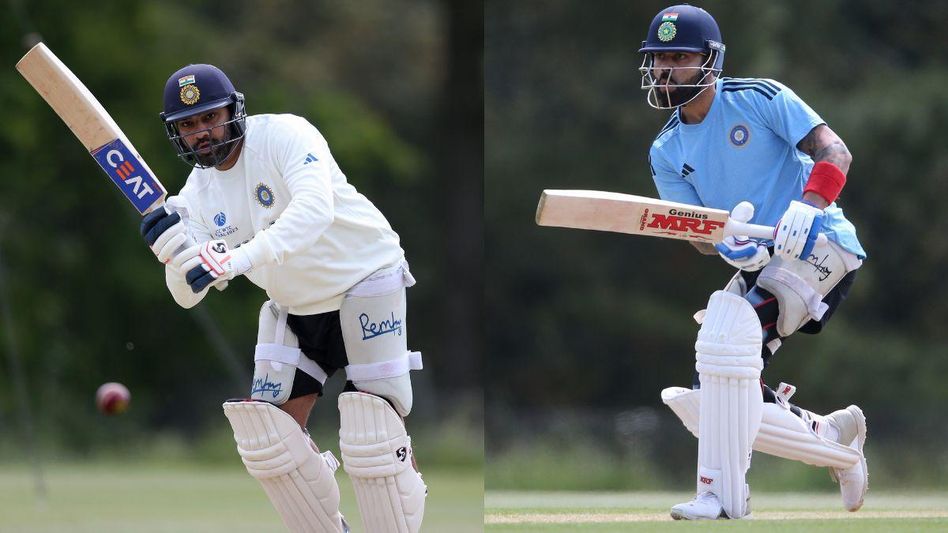 प्रैक्टिस के दौरान रोहित शर्मा और विराट कोहली ( Photo BCCI Twitter) प्रैक्टिस के दौरान रोहित शर्मा और विराट कोहली ( Photo BCCI Twitter)
