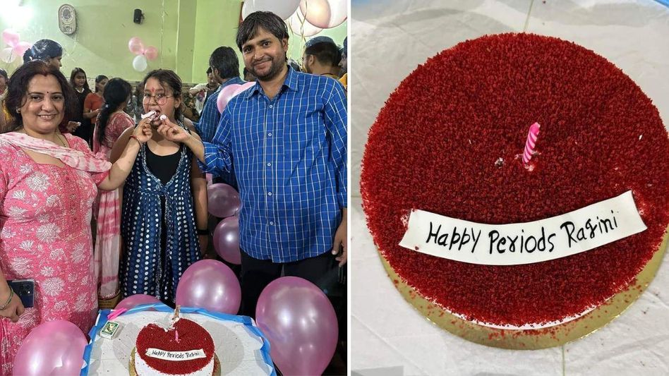 Father celebrated daughter's first period Father celebrated daughter's first period