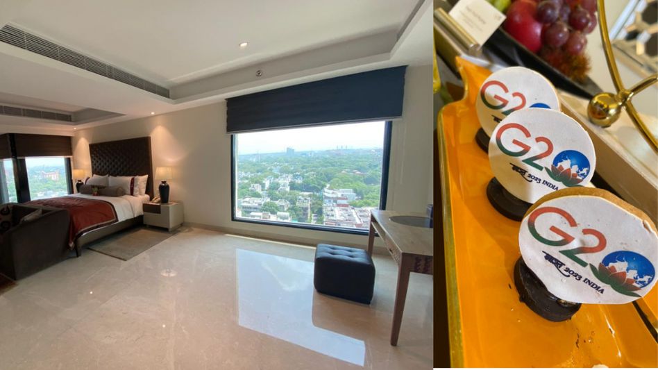 जी 20 समिट में शामिल होने वाले विदेशी मेहमानों के स्वागत के लिए होटलों की तैयारी जी 20 समिट में शामिल होने वाले विदेशी मेहमानों के स्वागत के लिए होटलों की तैयारी