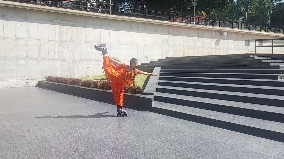 Roller Skater Bhangra Girl Roller Skater Bhangra Girl