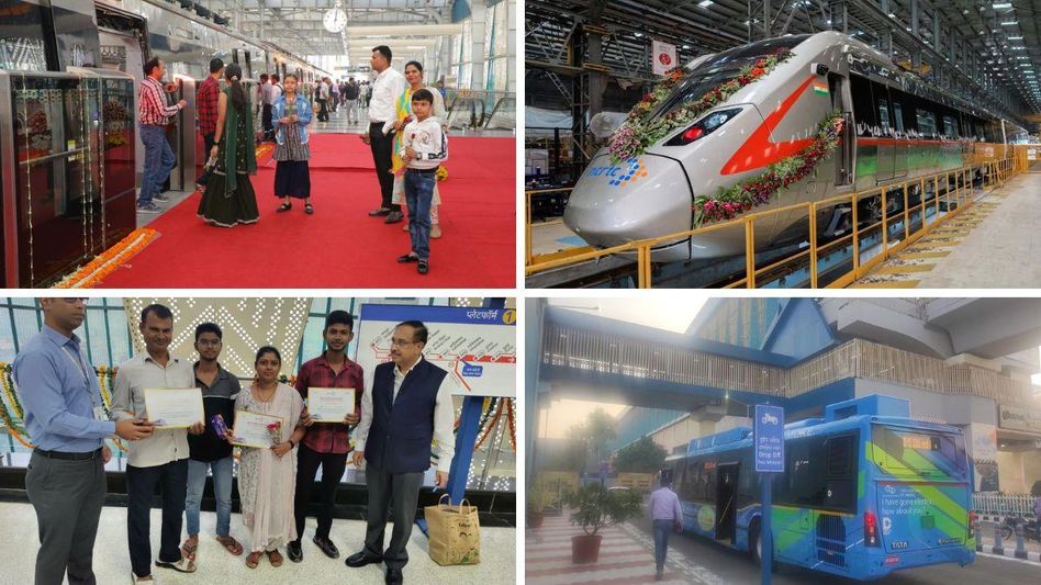 नमो भारत ट्रेन में सफर को लेकर यात्रियों में उत्साह नमो भारत ट्रेन में सफर को लेकर यात्रियों में उत्साह