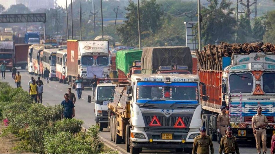 Truck Drivers Protest Truck Drivers Protest