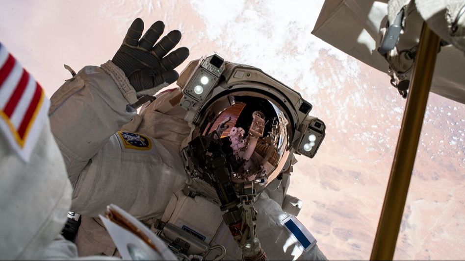 Astronaut in space Astronaut in space