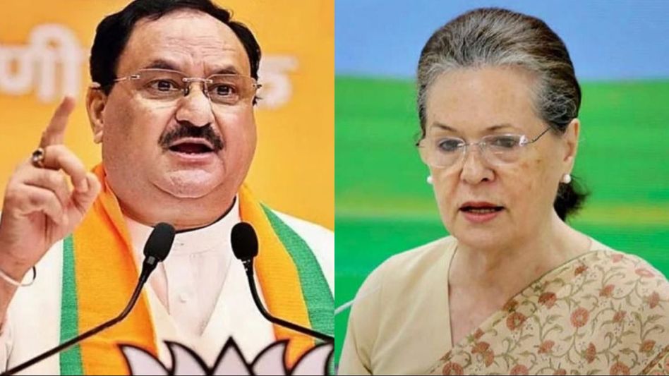 JP Nadda and Sonia Gandhi (file photo) JP Nadda and Sonia Gandhi (file photo)