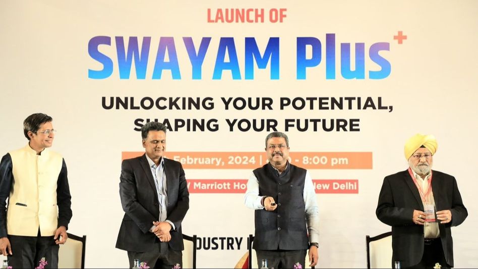 Dharmendra Pradhan launches ‘SWAYAM Plus’ platform Dharmendra Pradhan launches ‘SWAYAM Plus’ platform