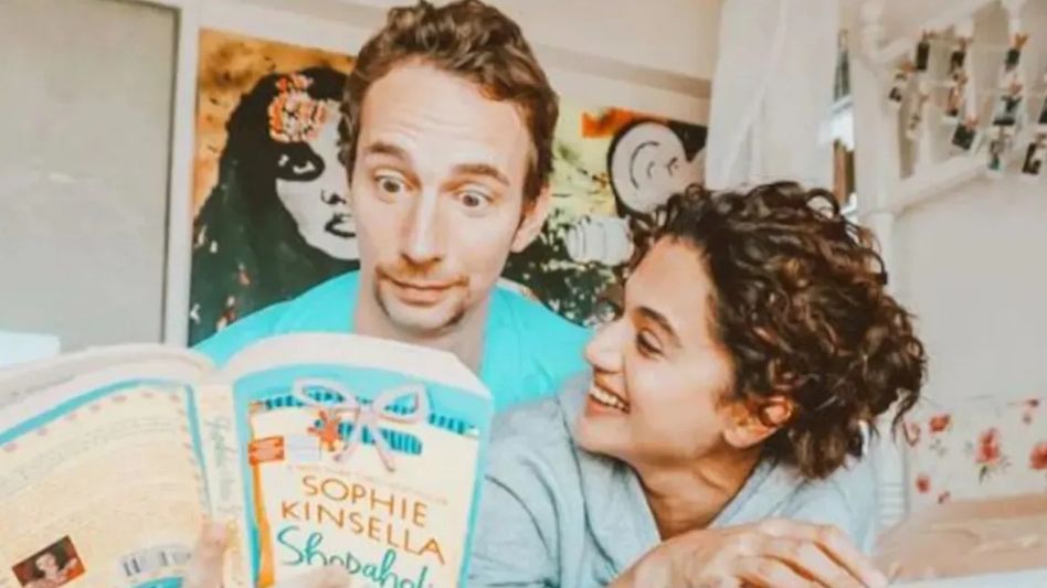 Taapsee Pannu with boyfriend Mathias Boe Taapsee Pannu with boyfriend Mathias Boe