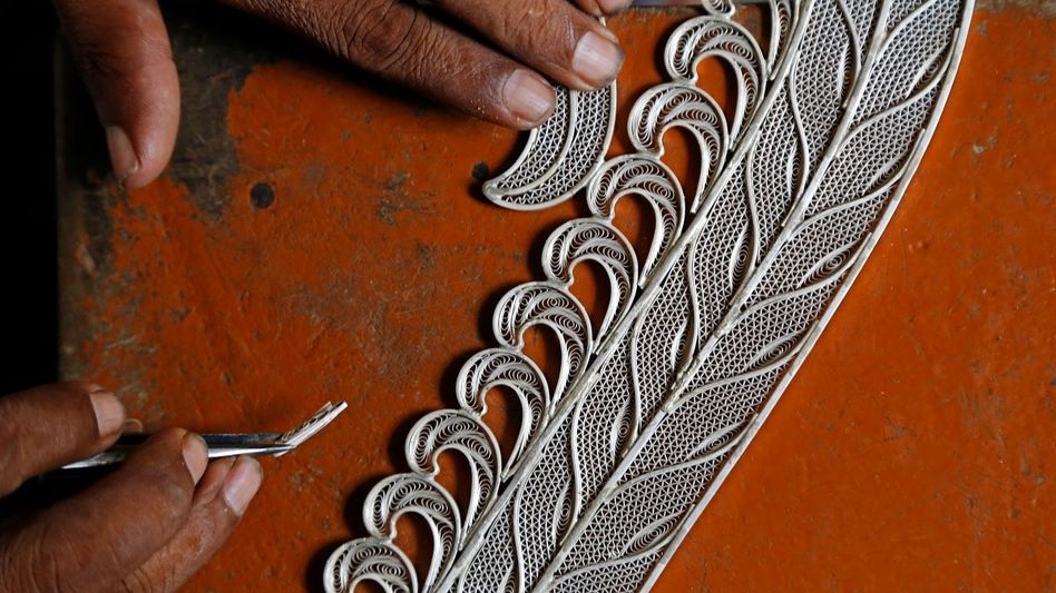 Silver Filigree (Photo: Google Arts and Culture)) Silver Filigree (Photo: Google Arts and Culture))