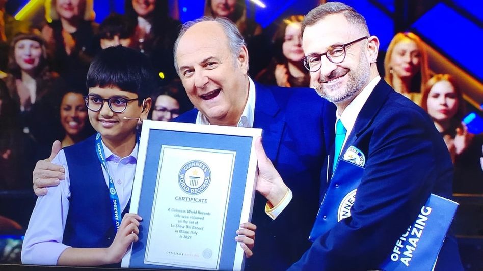 Aaryan Shukla won Guinness World Record (Photo: Facebook/@Genius_Aaryan) Aaryan Shukla won Guinness World Record (Photo: Facebook/@Genius_Aaryan)