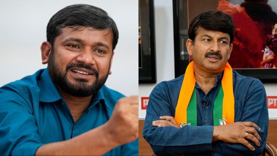 Kanhaiya Kumar and Manoj Tiwari Kanhaiya Kumar and Manoj Tiwari