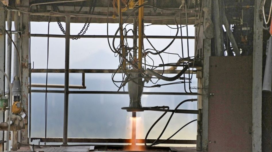 3D-Printed Rocket Engine (Photo: ISRO) 3D-Printed Rocket Engine (Photo: ISRO)