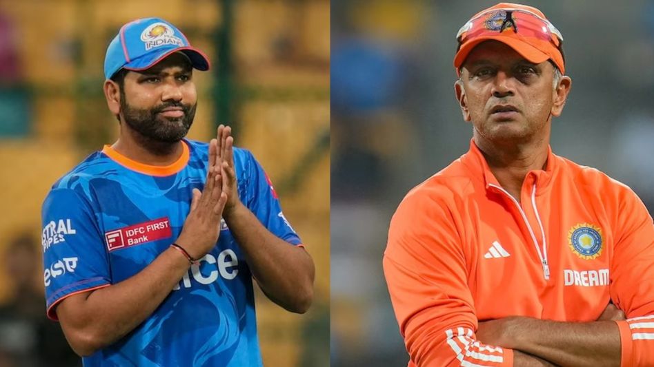 Rohit Sharma & Rahul Dravid (Photo-PTI) Rohit Sharma & Rahul Dravid (Photo-PTI)