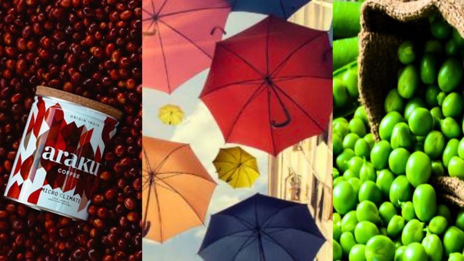 Araku Coffee, karthumbi umbrella and Snow Peas (Photo: Social Media) Araku Coffee, karthumbi umbrella and Snow Peas (Photo: Social Media)
